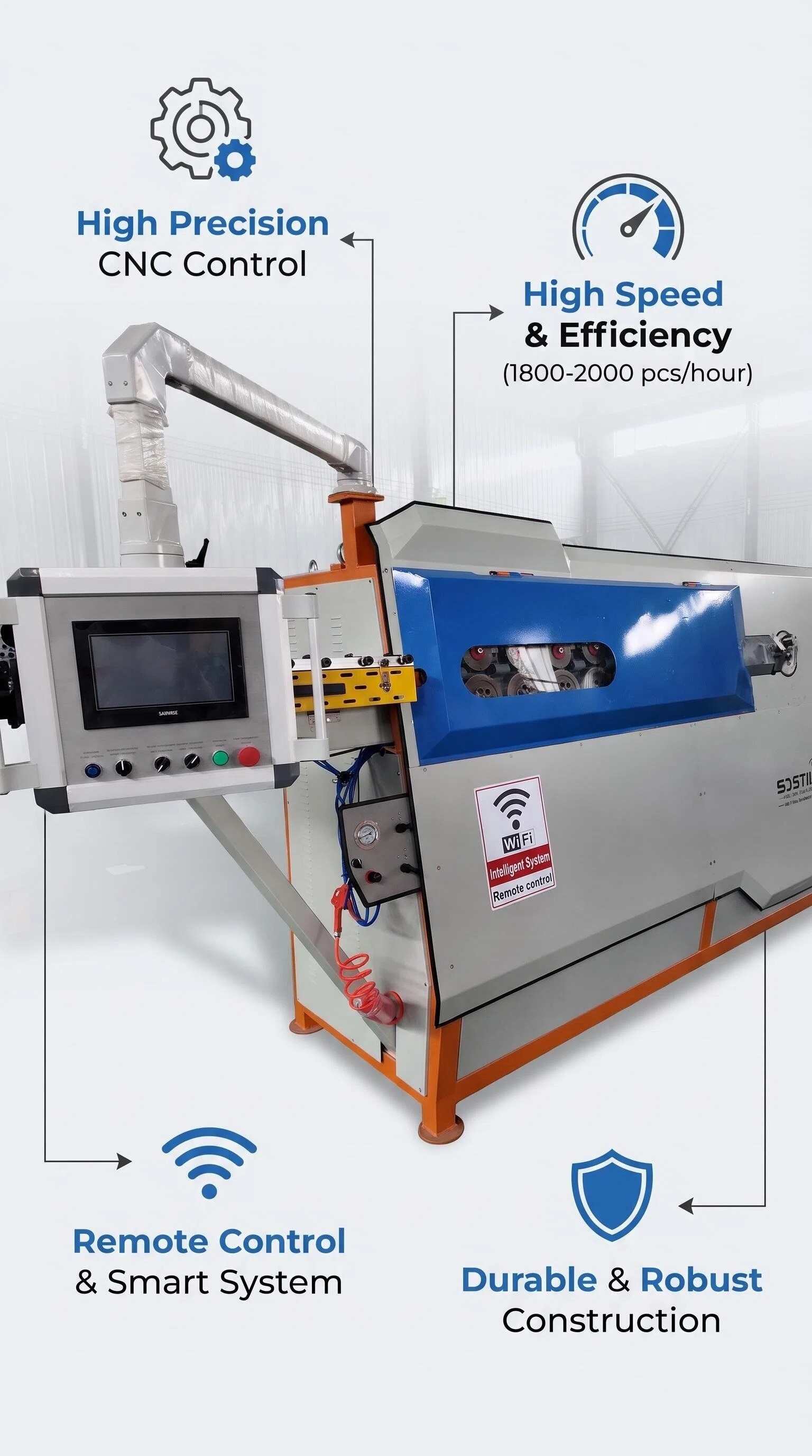 HH6-18S CNC steel bar bending machine