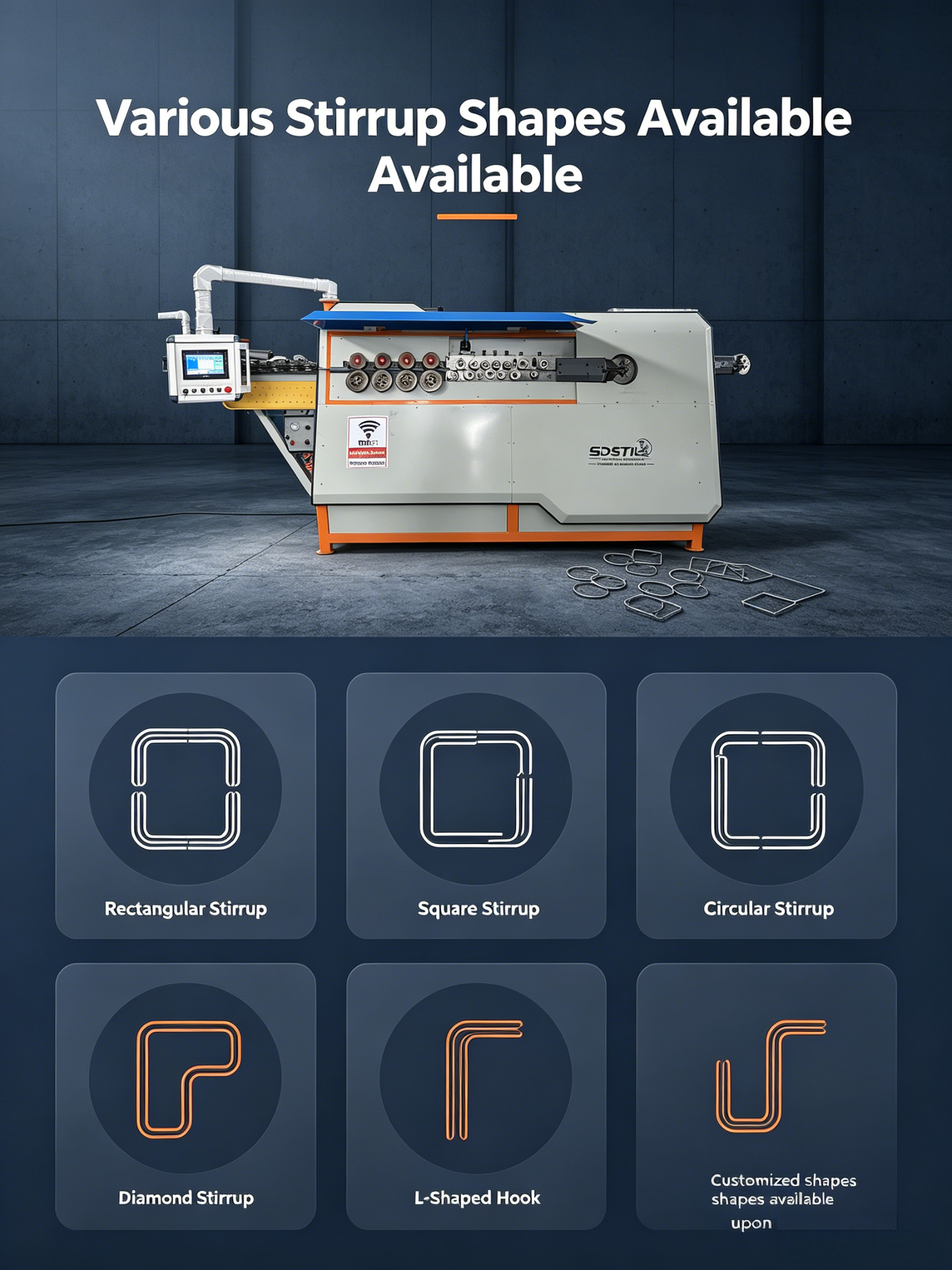 HH6-18S steel bar bending machine for reinforcement processing