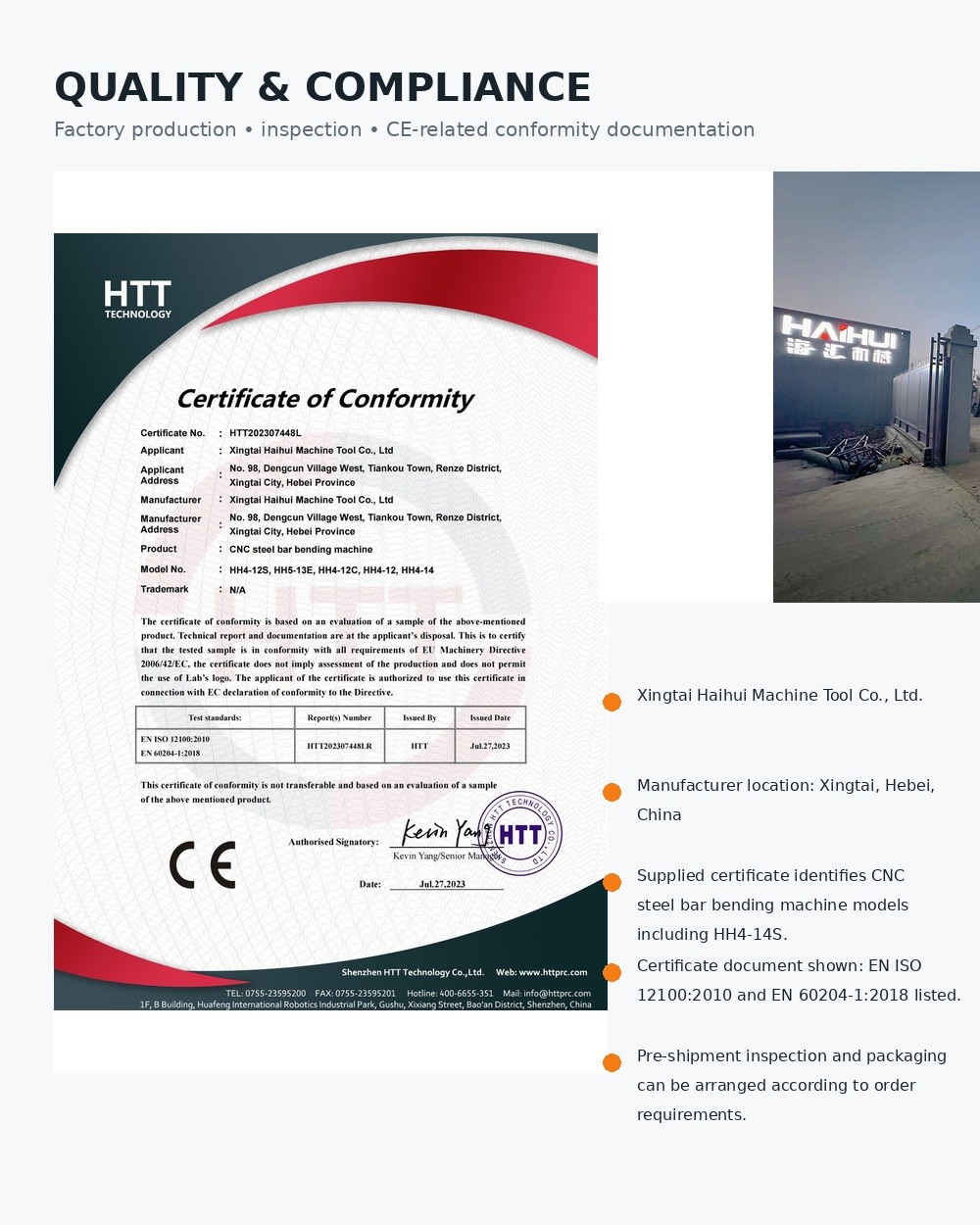 HH4-14S CNC Rebar Stirrup Bending Machine | Haihui Machinery