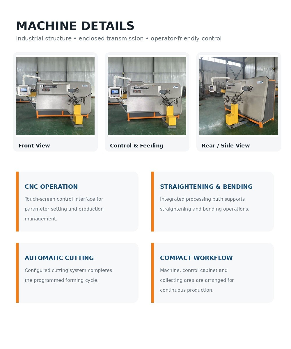 Haihui HH4-14S Automatic Rebar Stirrup Bender Machine Details