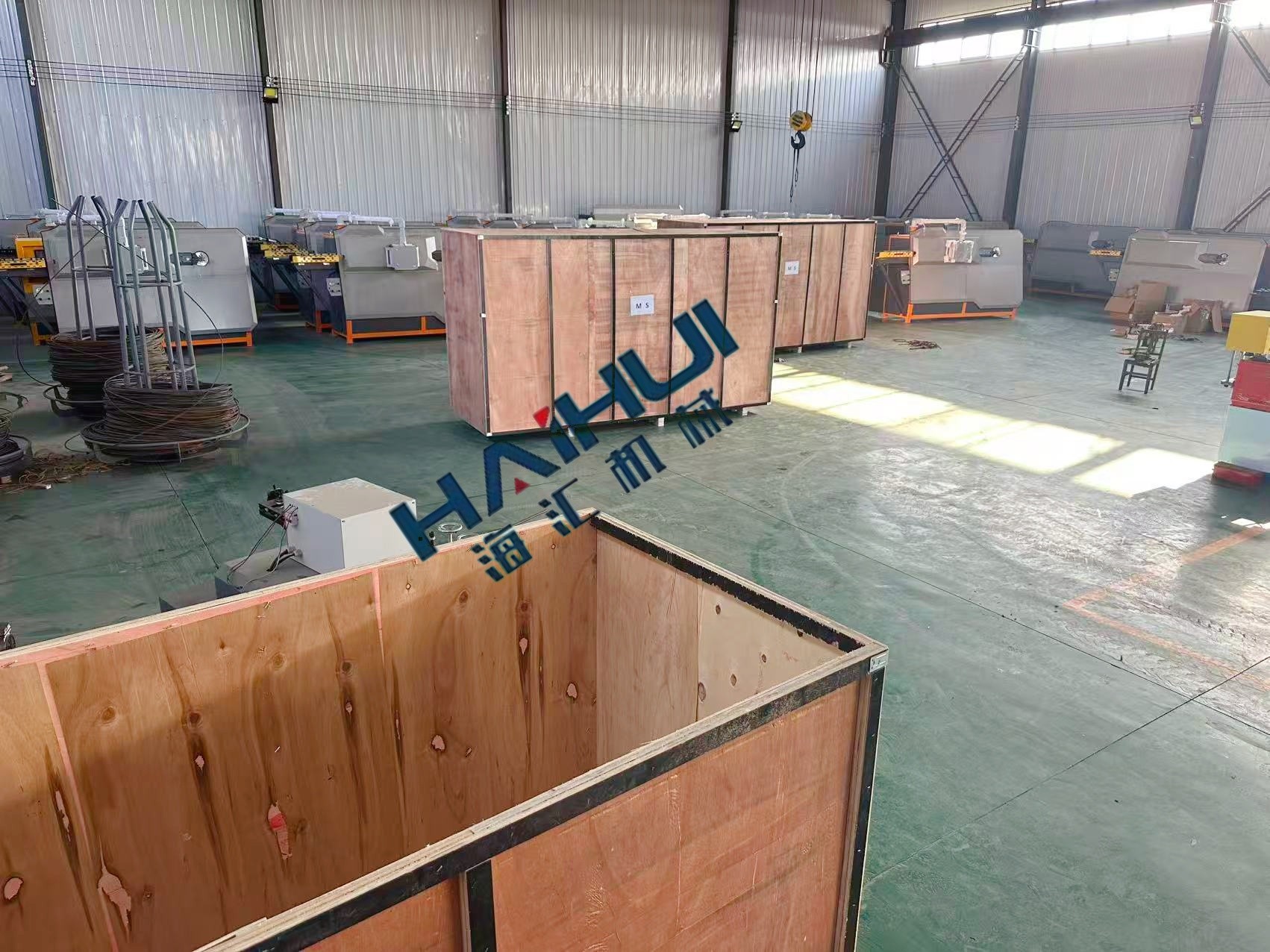 Haihui CNC Rebar Bending Machine Container Loading and Shipping